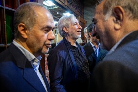 فیض الله عرب سرخی در مراسم ترحیم سیدمحمد تاج‌زاده