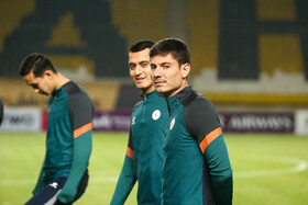 تمرین تیم فوتبال آخال ترکمنستان پیش دیدار با سپاهان ایران