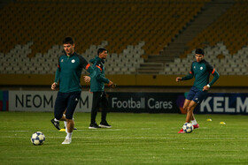 تمرین تیم فوتبال آخال ترکمنستان پیش دیدار با سپاهان ایران