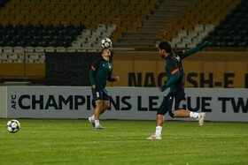 تمرین تیم فوتبال آخال ترکمنستان پیش دیدار با سپاهان ایران