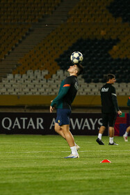 تمرین تیم فوتبال آخال ترکمنستان پیش دیدار با سپاهان ایران