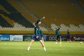 تمرین تیم فوتبال آخال ترکمنستان پیش دیدار با سپاهان ایران