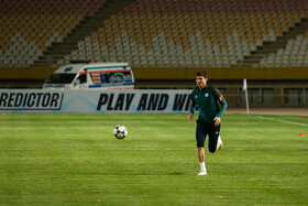 تمرین تیم فوتبال آخال ترکمنستان پیش دیدار با سپاهان ایران