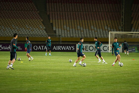 تمرین تیم فوتبال آخال ترکمنستان پیش دیدار با سپاهان ایران