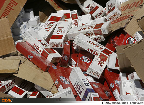 تعزیر ۱۰ میلیارد ریالی قاچاقچیان سیگار        