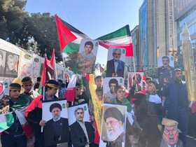گزارش ایسنا از مراسم راهپیمایی ۱۳ آبان در تهران