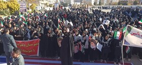 گزارش میدانی از راهپیمایی ۱۳ آبان در ایلام