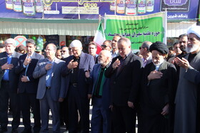 حضور سیدمحمدرضا هاشمی،استاندار خراسان جنوبی در راهپیمایی ۱۳ آبان - بیرجند