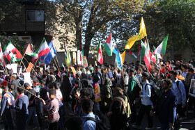 راهپیمایی گرامیداشت روز ۱۳ آبان - گرگان
