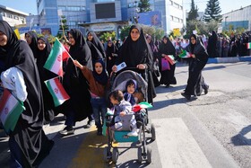 راهپیمایی گرامیداشت روز ۱۳ آبان - بابل