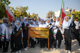 راهپیمایی گرامیداشت روز ۱۳ آبان - کیش