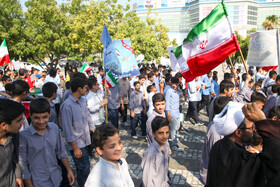 راهپیمایی گرامیداشت روز ۱۳ آبان - کیش