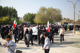 راهپیمایی گرامیداشت روز ۱۳ آبان - کیش