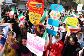 راهپیمایی گرامیداشت روز ۱۳ آبان - اهر