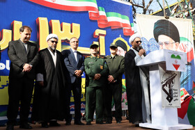 سخنرانی حجت الاسلام جلیل جلیلی امام جمعه اهر در راهپیمایی گرامیداشت روز ۱۳ آبان 