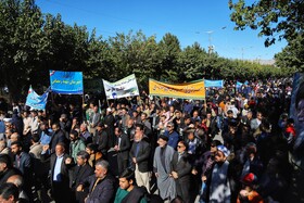 راهپیمایی گرامیداشت روز ۱۳ آبان - بجنورد