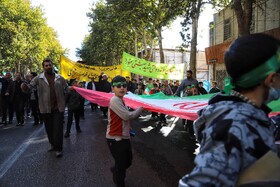 راهپیمایی گرامیداشت روز ۱۳ آبان - بجنورد