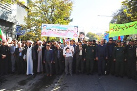 راهپیمایی گرامیداشت روز ۱۳ آبان - بجنورد