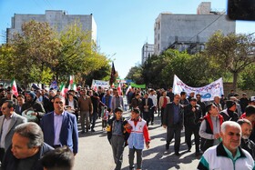 راهپیمایی گرامیداشت روز ۱۳ آبان - بجنورد