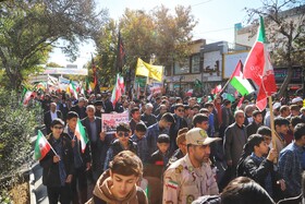 راهپیمایی گرامیداشت روز ۱۳ آبان - بجنورد
