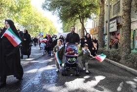 راهپیمایی گرامیداشت روز ۱۳ آبان - بجنورد