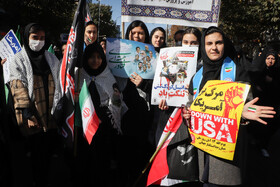 راهپیمایی گرامیداشت روز ۱۳ آبان - زنجان