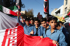 راهپیمایی گرامیداشت روز ۱۳ آبان - زنجان