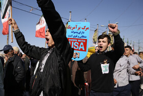 راهپیمایی گرامیداشت روز ۱۳ آبان - قزوین