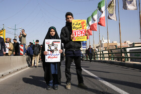 راهپیمایی گرامیداشت روز ۱۳ آبان - قزوین