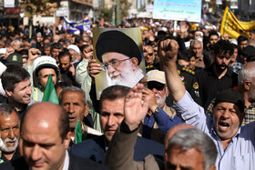 راهپیمایی گرامیداشت روز ۱۳ آبان - قزوین