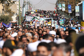 راهپیمایی گرامیداشت روز ۱۳ آبان - قزوین