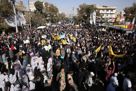 راهپیمایی گرامیداشت روز ۱۳ آبان - قزوین