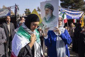 راهپیمایی گرامیداشت روز ۱۳ آبان - قزوین