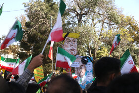 راهپیمایی گرامیداشت روز ۱۳ آبان - قزوین