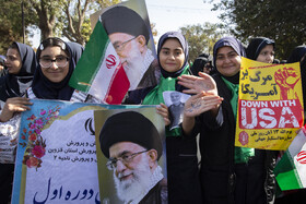 راهپیمایی گرامیداشت روز ۱۳ آبان - قزوین