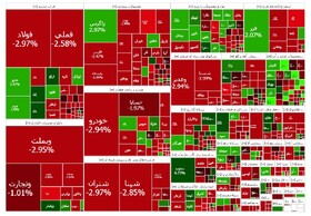 تالار شیشه‌ای قرمز شد