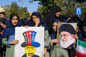 راهپیمایی گرامیداشت روز ۱۳ آبان - سمنان