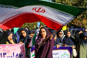 راهپیمایی گرامیداشت روز ۱۳ آبان - سمنان