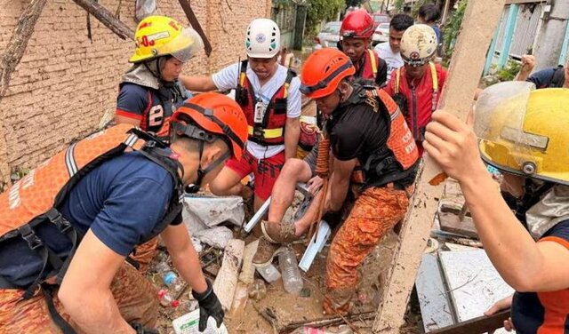 طوفان و سیل شدید در فیلیپین قربانی گرفت+فیلم