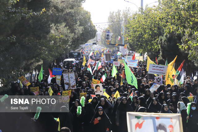 راهپیمایی یوم‌الله ۱۳ آبان در استان‌ها + ویدئو