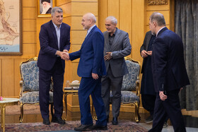 محمدباقر قالیباف، رئیس مجلس شورای اسلامی در مراسم بدرقه به کشور  پاکستان