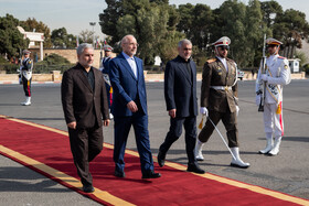 مراسم بدرقه رسمی محمد باقر قالیباف، رئیس مجلس به کشور پاکستان