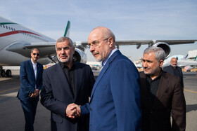 مراسم بدرقه رسمی محمد باقر قالیباف، رئیس مجلس به کشور پاکستان