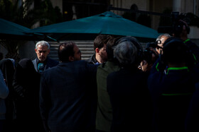 سید علی مدنی‌زاده، وزیر اقتصاد در حاشیه جلسه هیات دولت - ۱۴ آبان