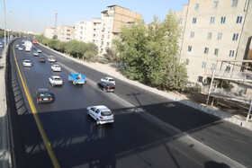 آزادراه کرج-قزوین از گلشهر تا پل مهرشهر تعریض شد