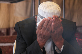 سوگواری در زادگاه صابر کاظمی+ عکس