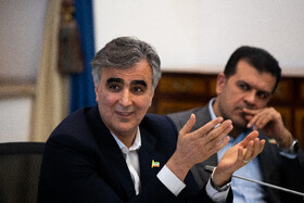 محمدرضا فرزین، رییس بانک مرکزی در نشست فعالان اقتصاد دیجیتال با رییس جمهور