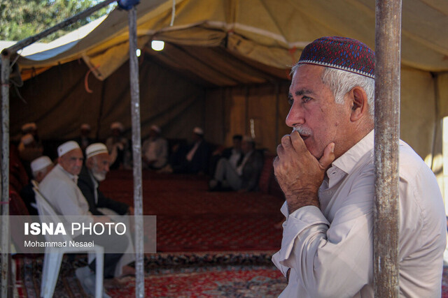 سوگواری در زادگاه صابر کاظمی+ عکس