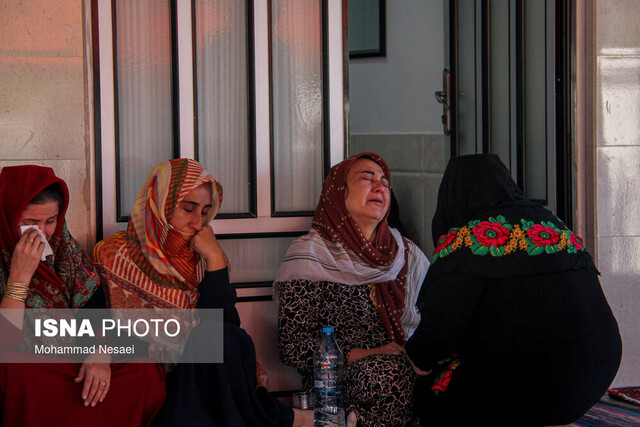 سوگواری در زادگاه صابر کاظمی+ عکس