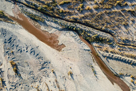 پاییز خشک در طولانی ترین رودخانه شمال غرب